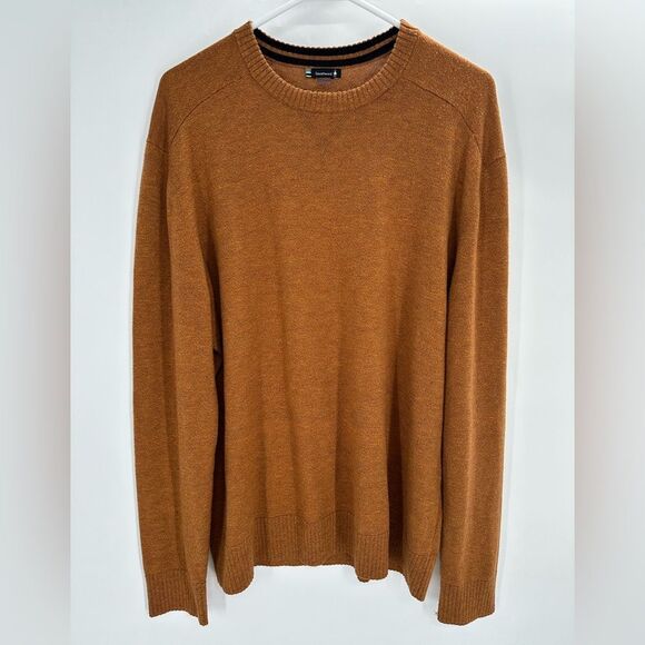 Smartwool Men's Sparwood Crew Sweater Pecan Brown-Squash - Picture 3 of 8
